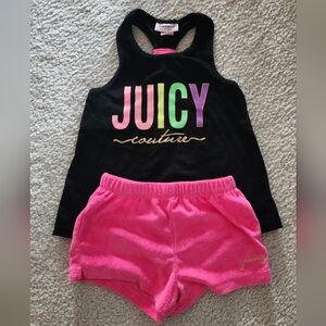 Juicy girls tank top and shorts set